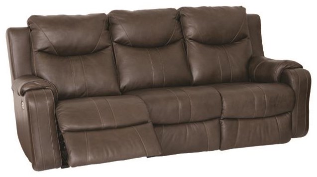 Southern Motion Marvel Leather Sofa Baci Living Room